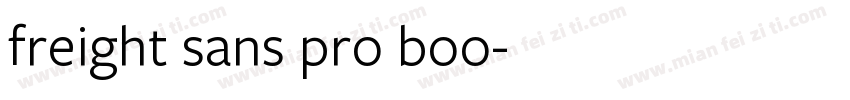 freight sans pro boo字体转换